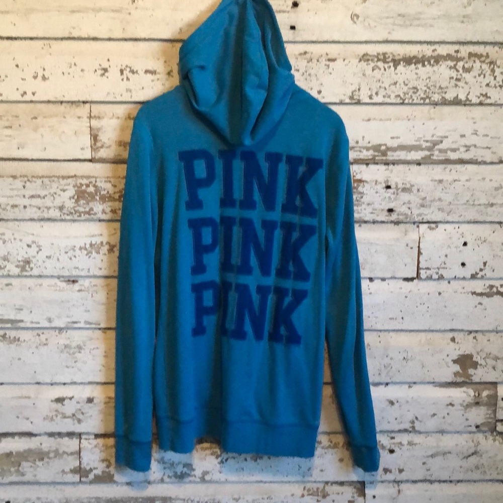 PINK VS Teal Zip Up Hoodie